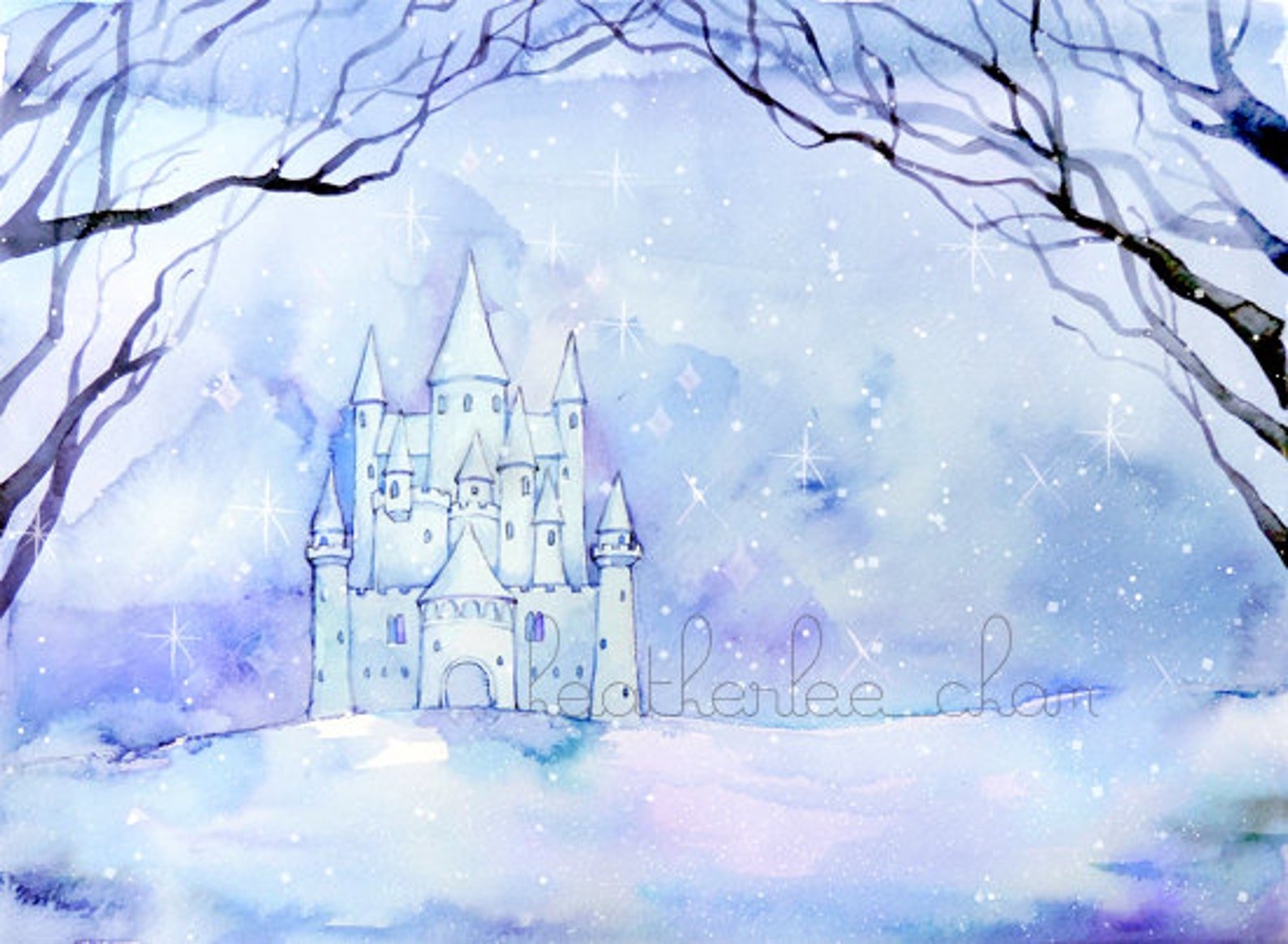 Рисунок замок снежной королевы карандашом - 68 фото