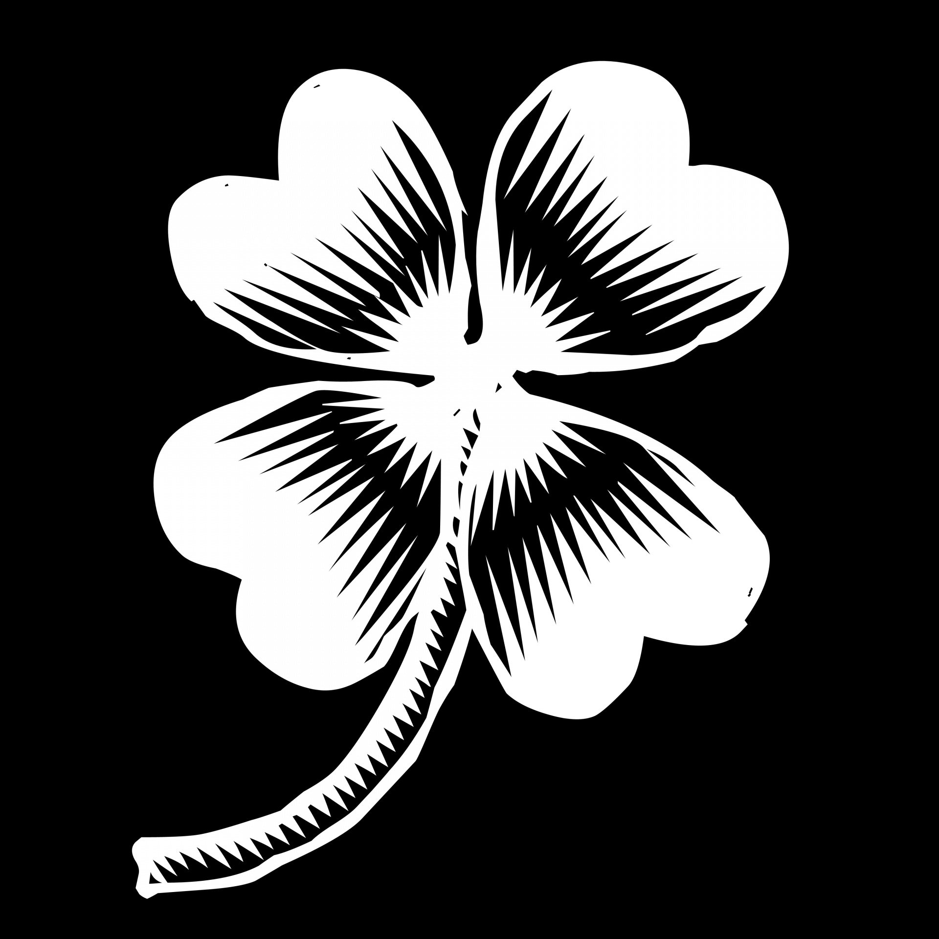 128 х 9. Черный Клевер четырехлистный. Черный Клевер четырехлистник. Клевер четырехлистник черно белый. Черный Клевер цветок.