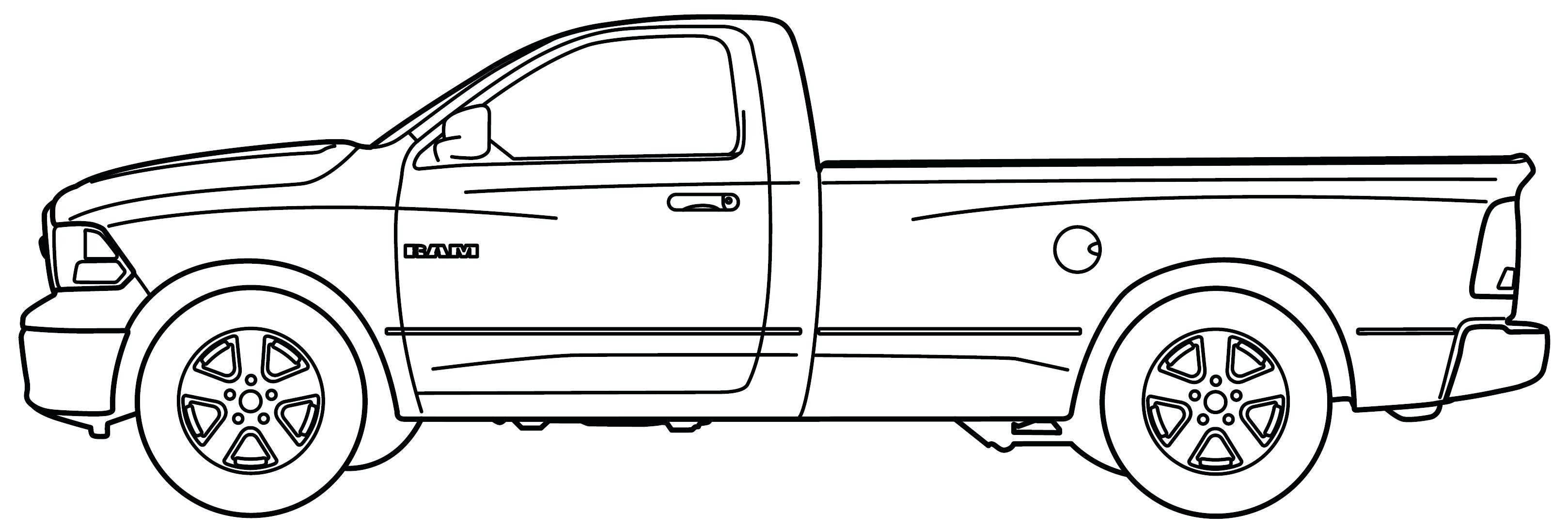 Dodge Ram 1500 рисунок