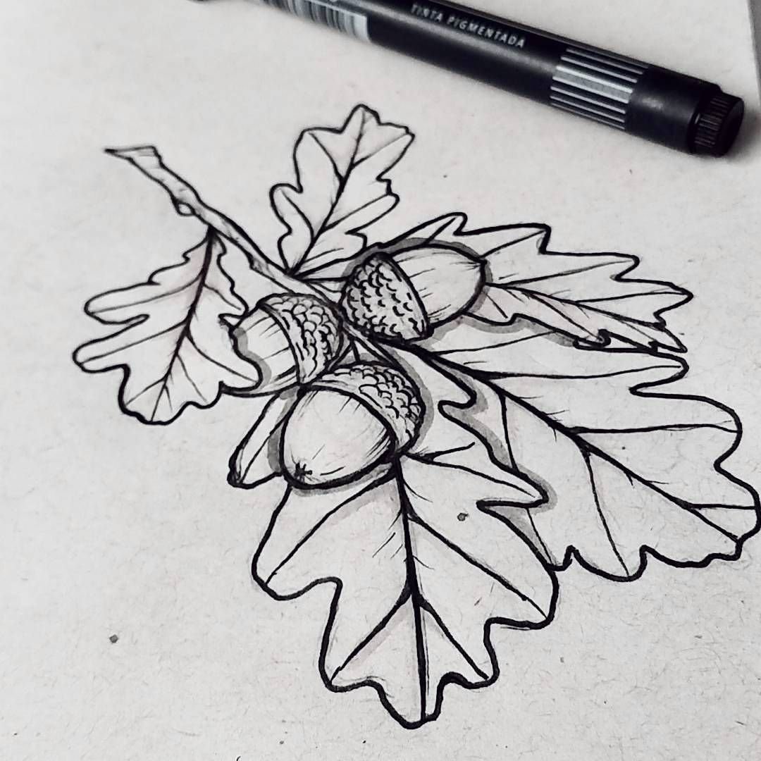 Осенний лес отпечатывание сухих листьев