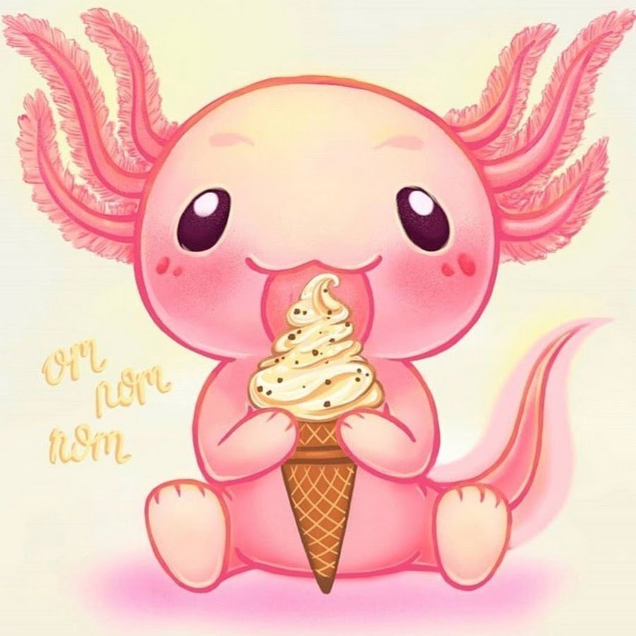 Аксолотль чб