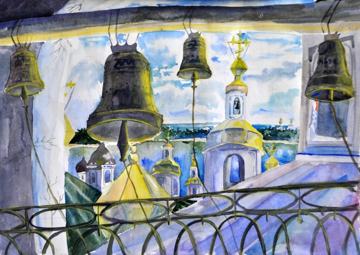 Колокол звонит вектор