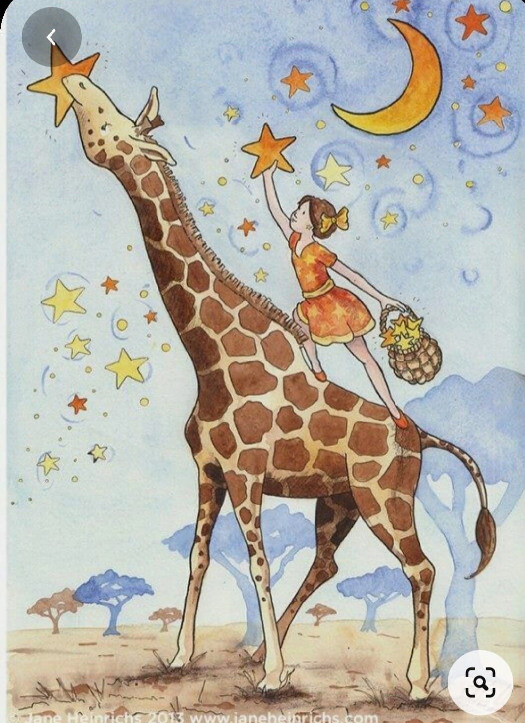 Жираф иллюстрации детские