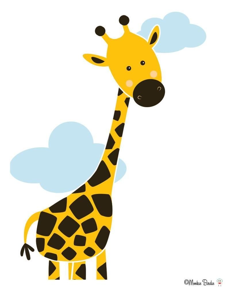Постер в детскую Жирафы