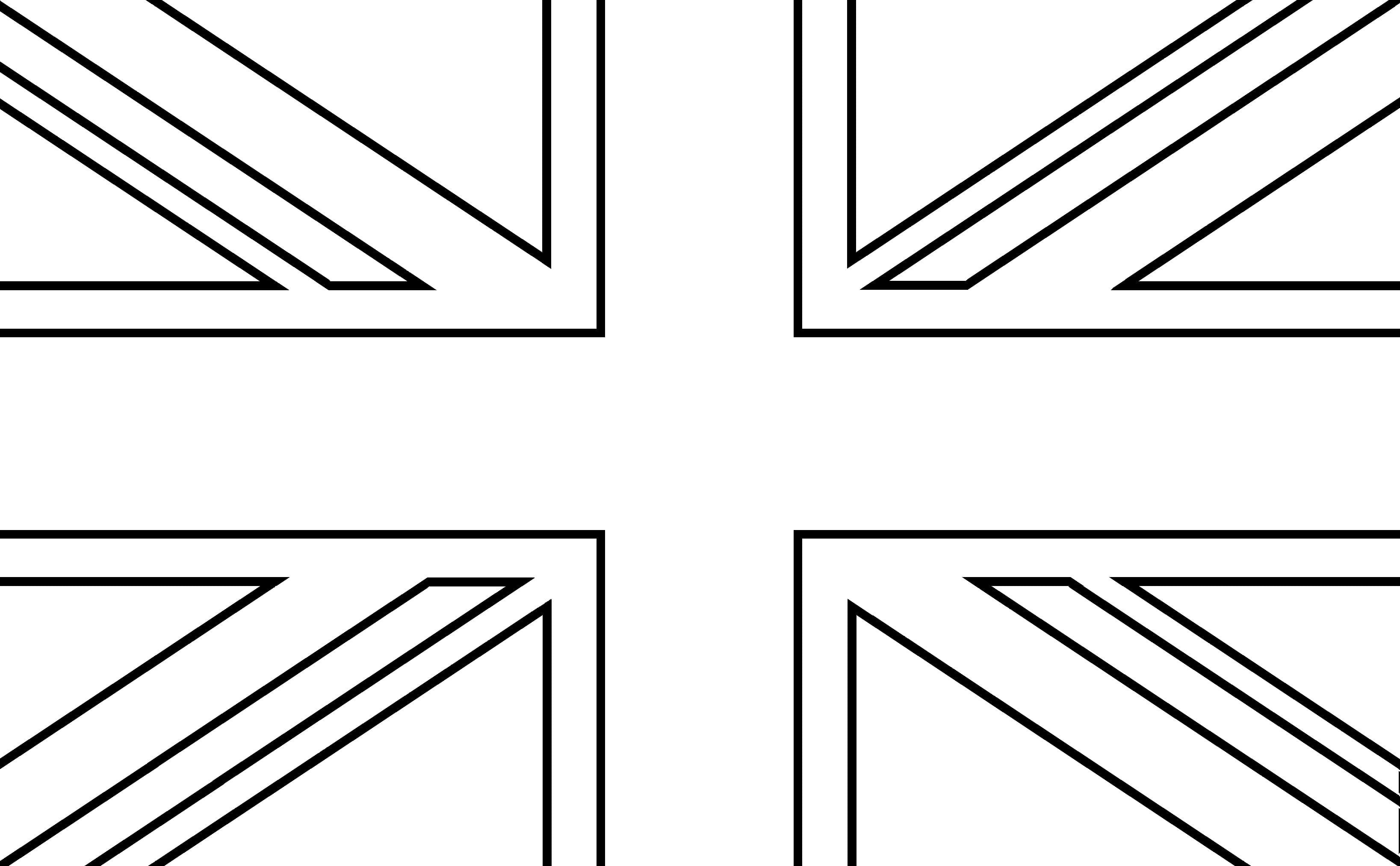 раскраска Флаг Великобритании раскраски