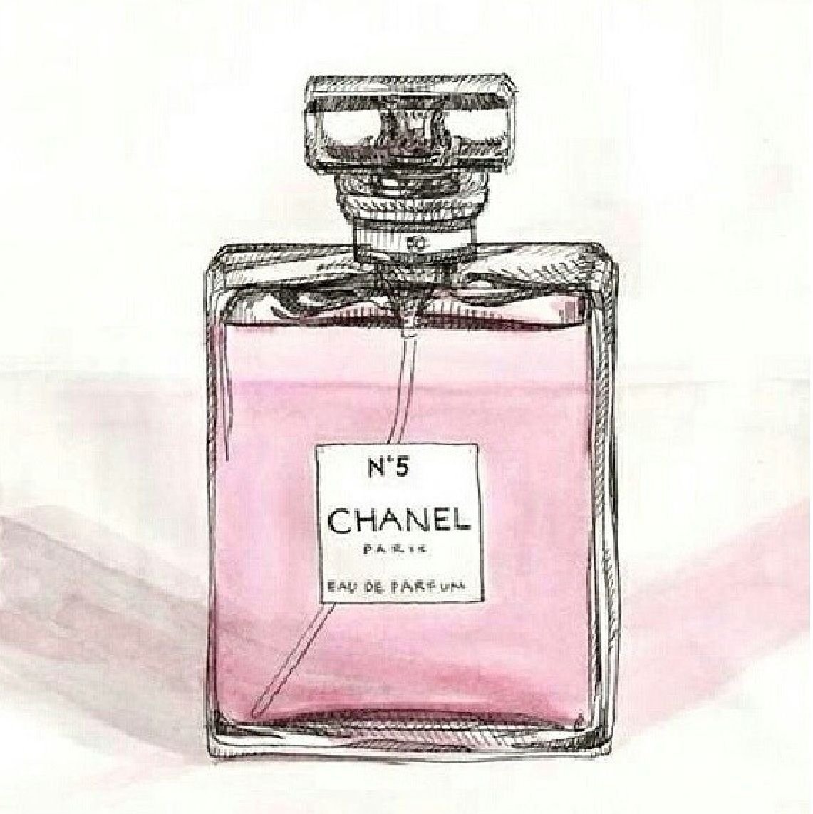 Флакон духов рисунок