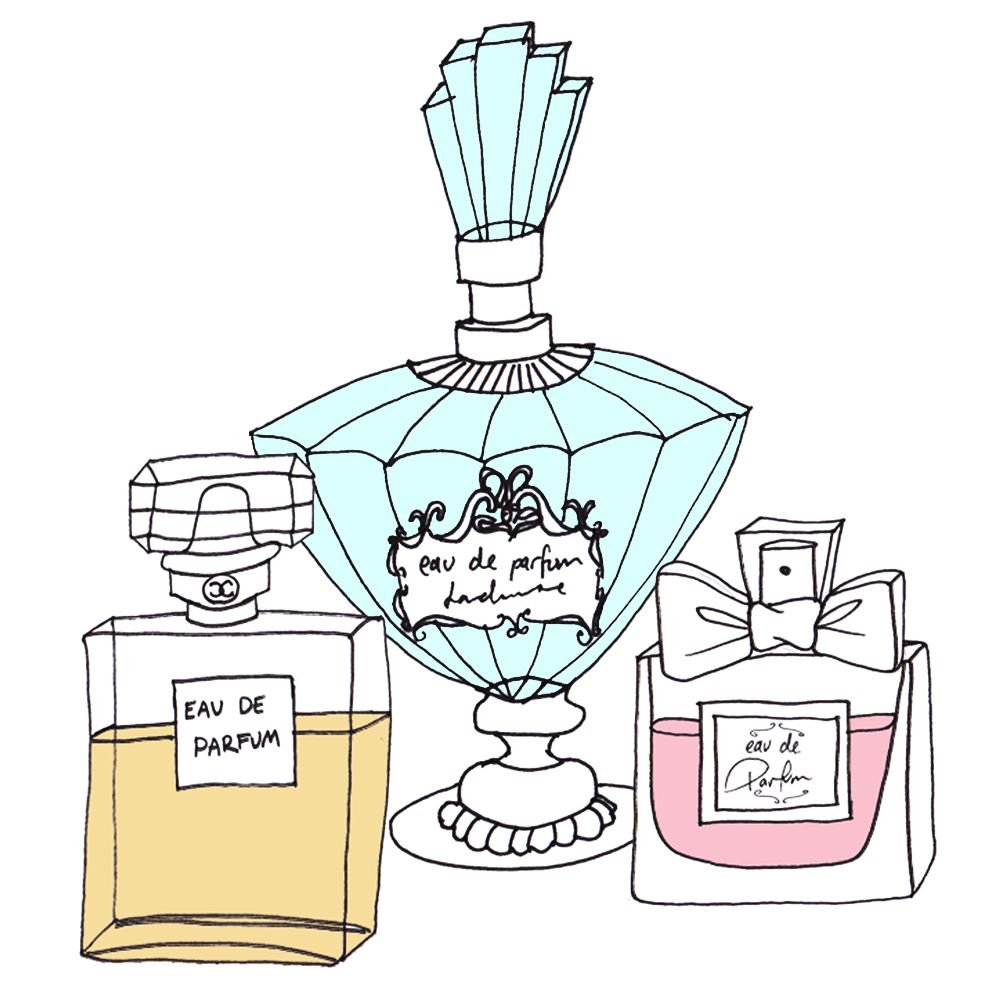 Флакончики для духов срисовыфывать