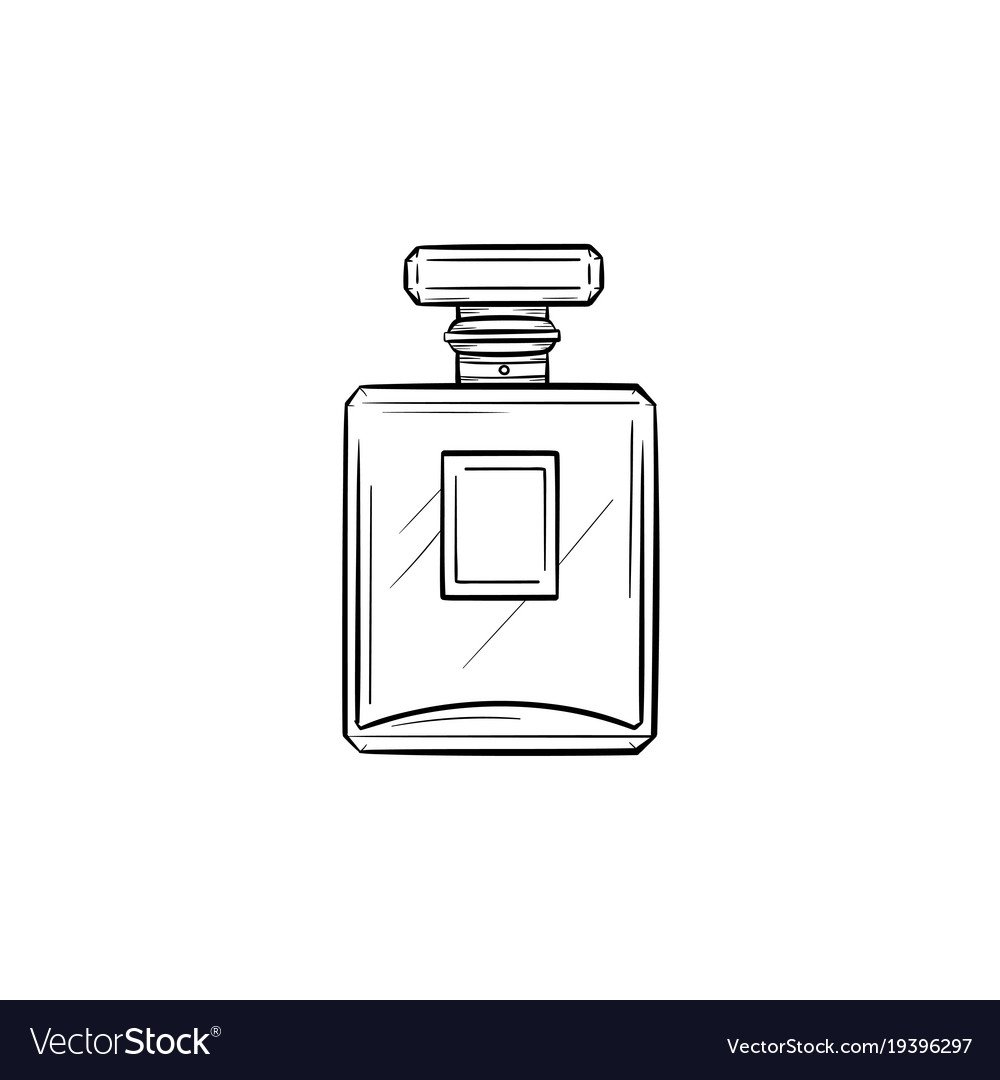 Нарисованный флакон духов