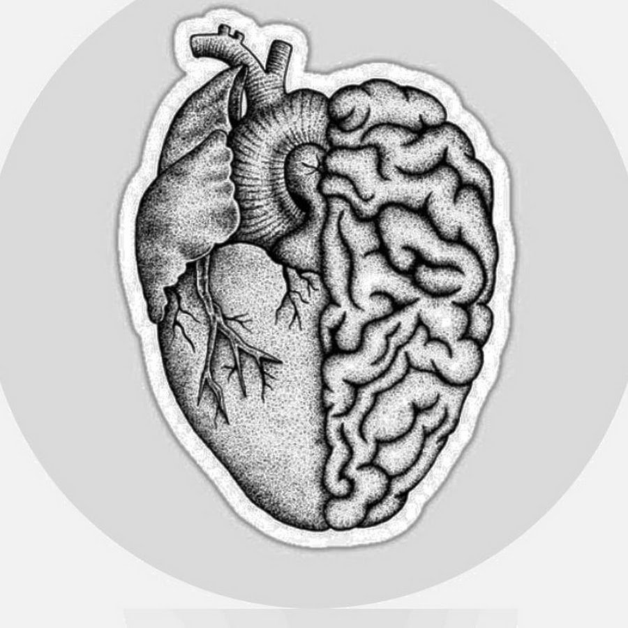 Heart and brain. Сердце тату эскиз. Тату мозг и сердце. Мозг эскиз тату.