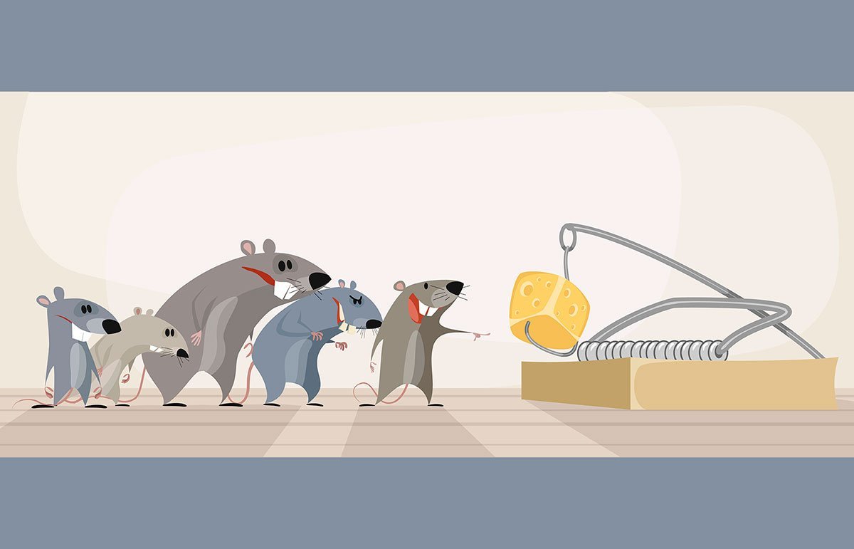 Мышь и мышеловка арт