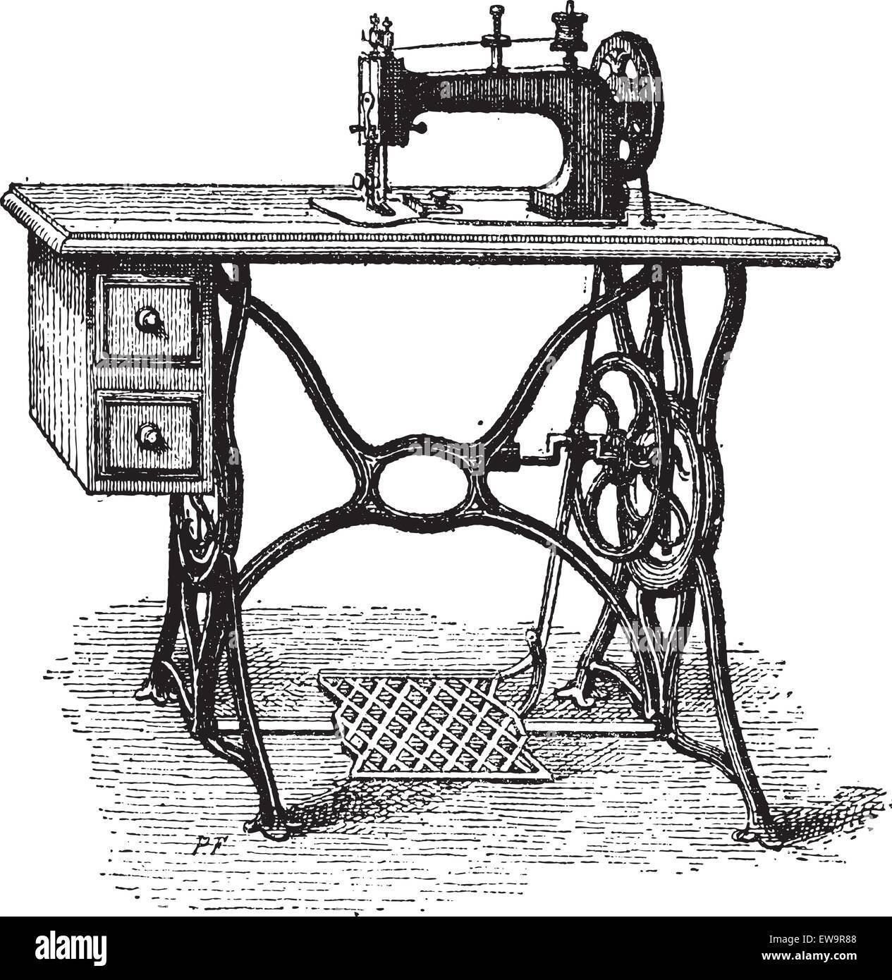 Рычаги швейной машинки. Швейная машинка Зингер ножная. Швейная машинка ножная электрическая. Старинная швейная машинка. Эскиз швейной машины.
