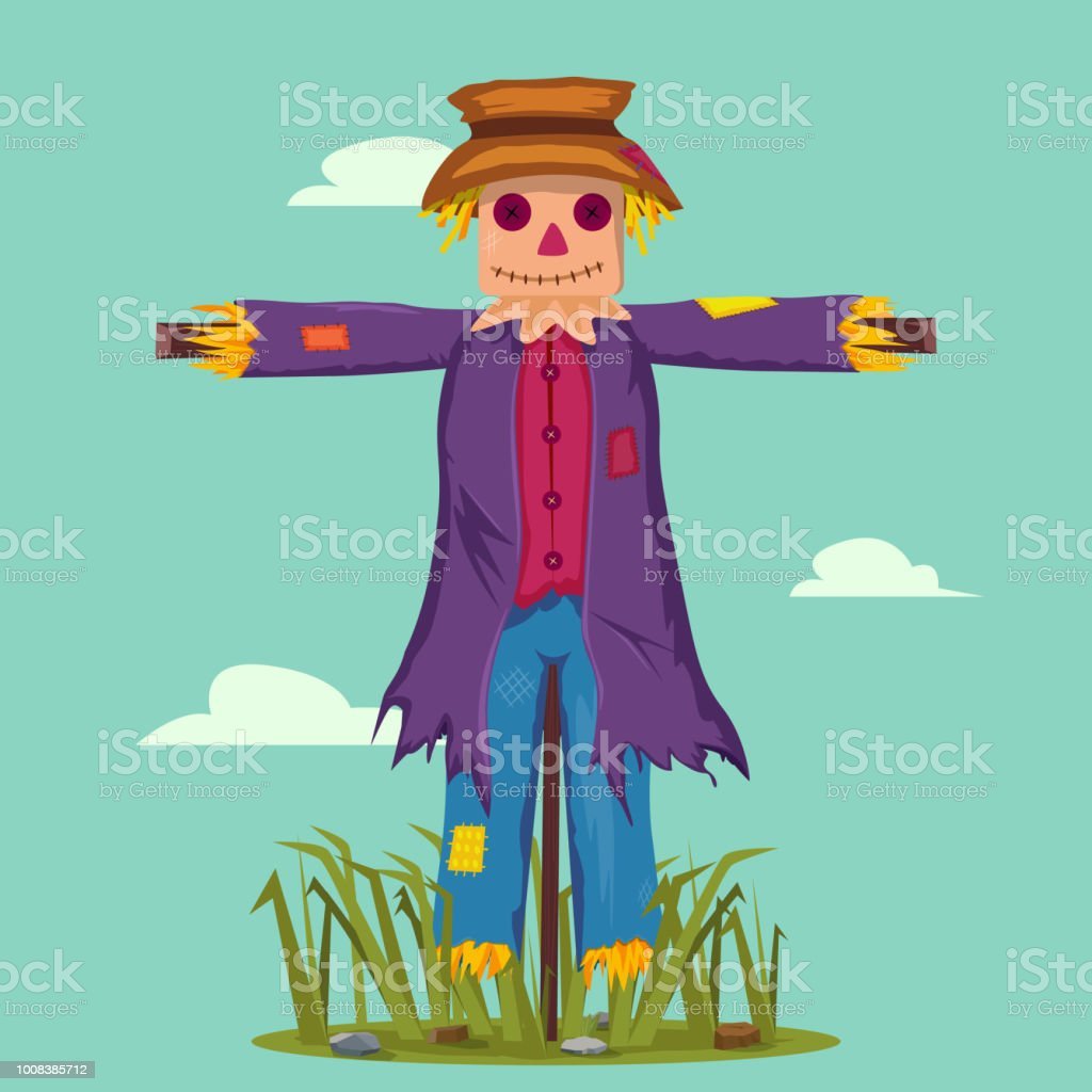 Пугало на Масленицу на прозрачном фоне