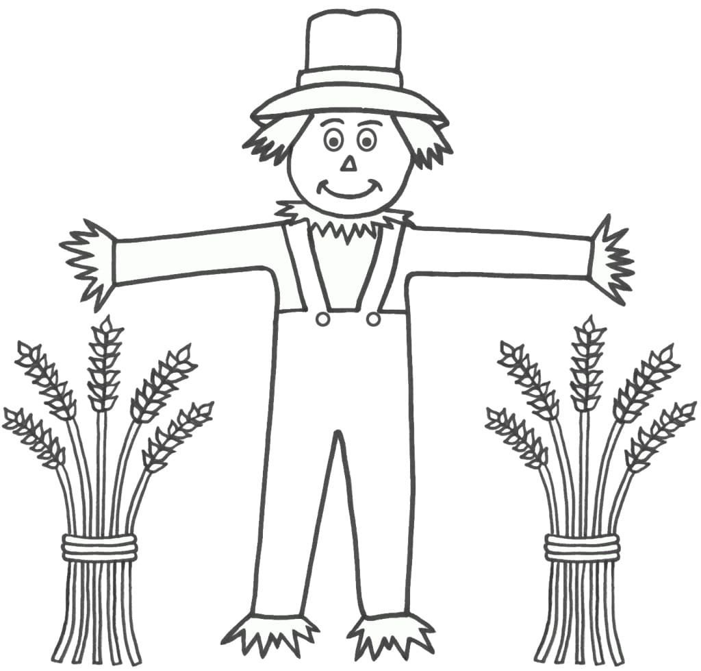 Чучело огородное рисунок