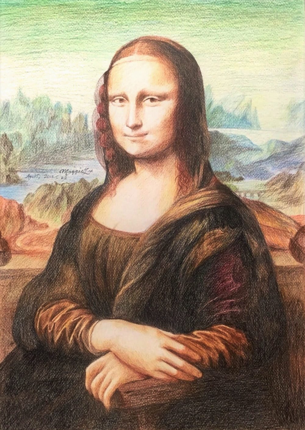 Портрет моны Лизы для срисовки