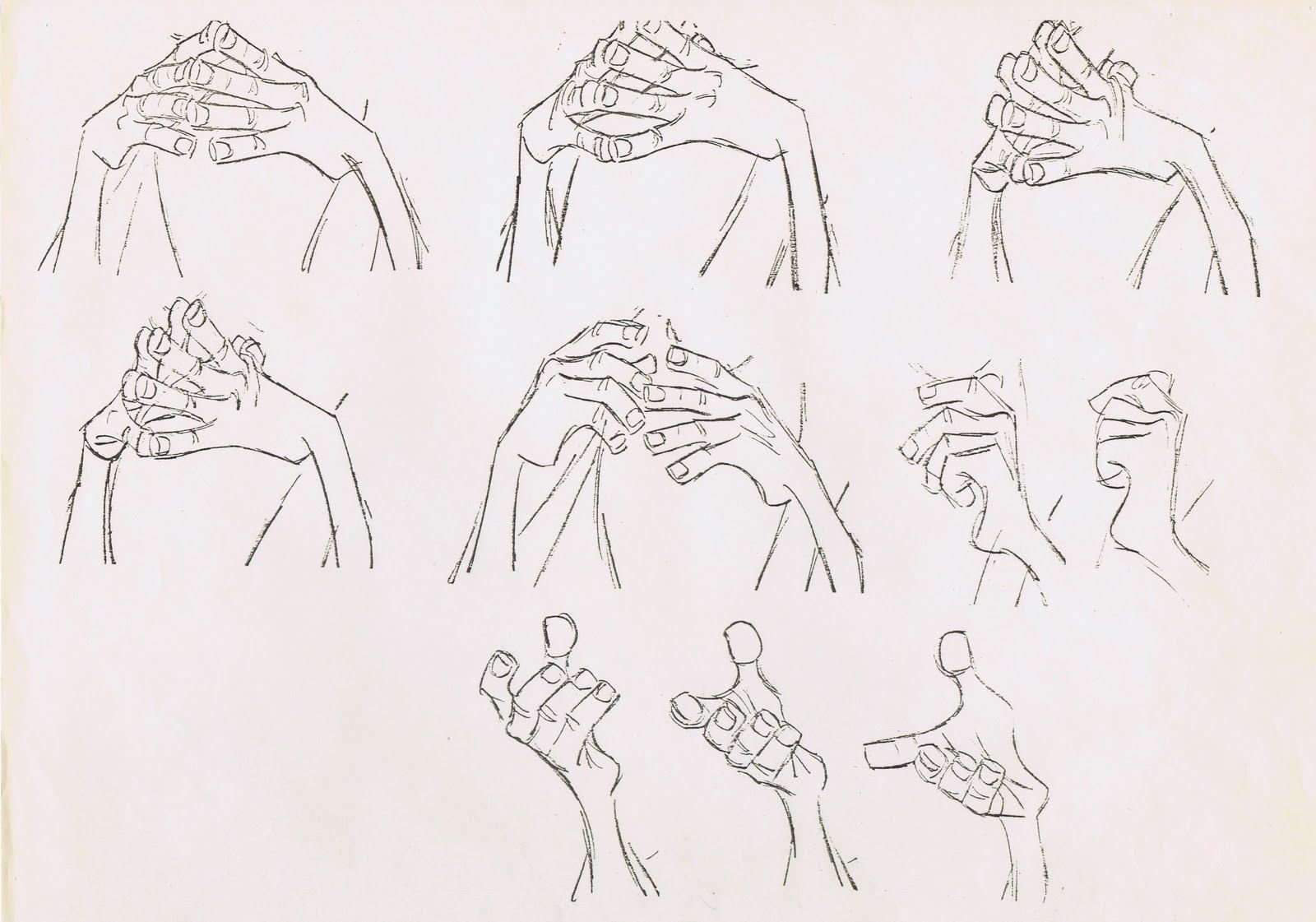 как нарисовать руки держащие