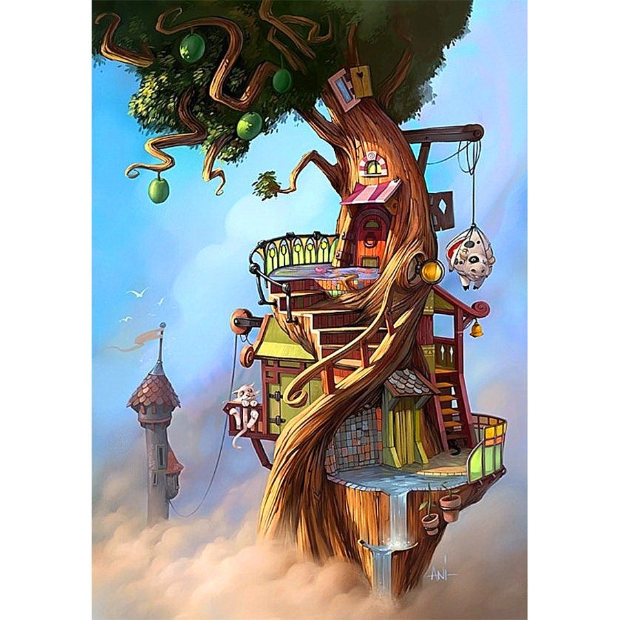 Фантастический дом рисунок