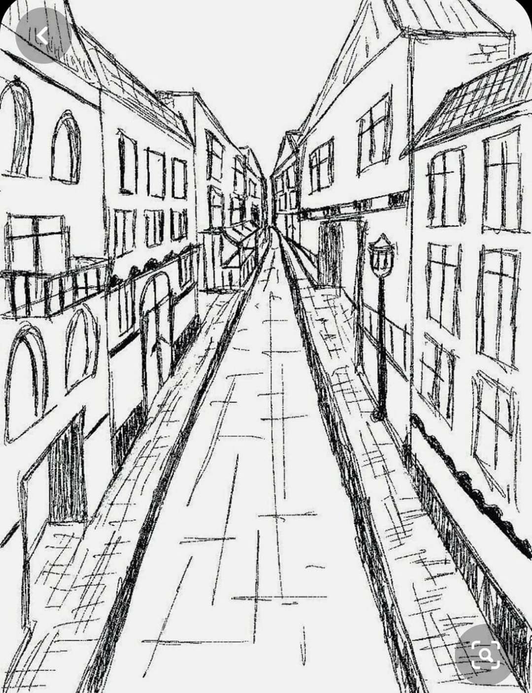 Рисунок нарисовать улицу. Линейная перспектива улица Средневековая. Зарисовка города линейная перспектива. Пейзаж с центральной перспективой. Городской пейзаж линейная перспектива скетч.