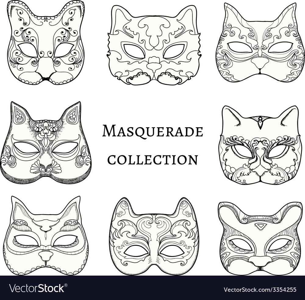 Как можно раскрасить маску кошки. Маска котика раскраска. Картинка раскраска маска кошки. Разукрашенные кошачьи маски. Схема по маске кошки.