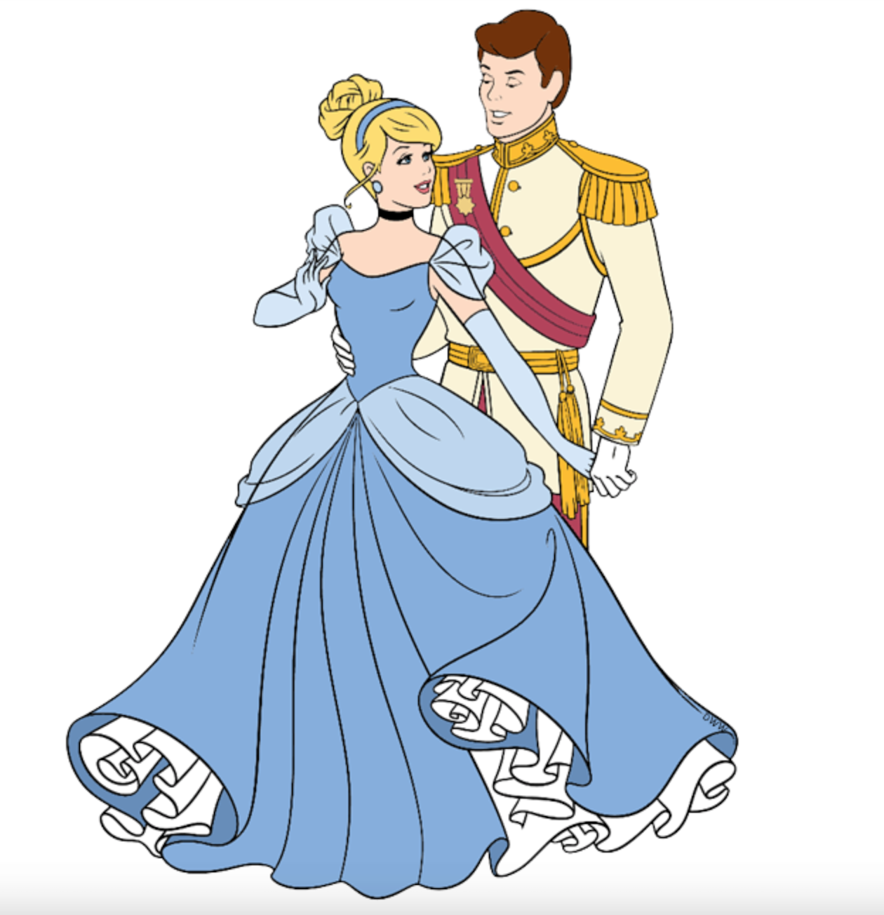 Девушка на балу рисунок. Принс Чарминг Золушка. Золушкин принц. Золушка с принцем на балу. Принц и принцесса рисунок.