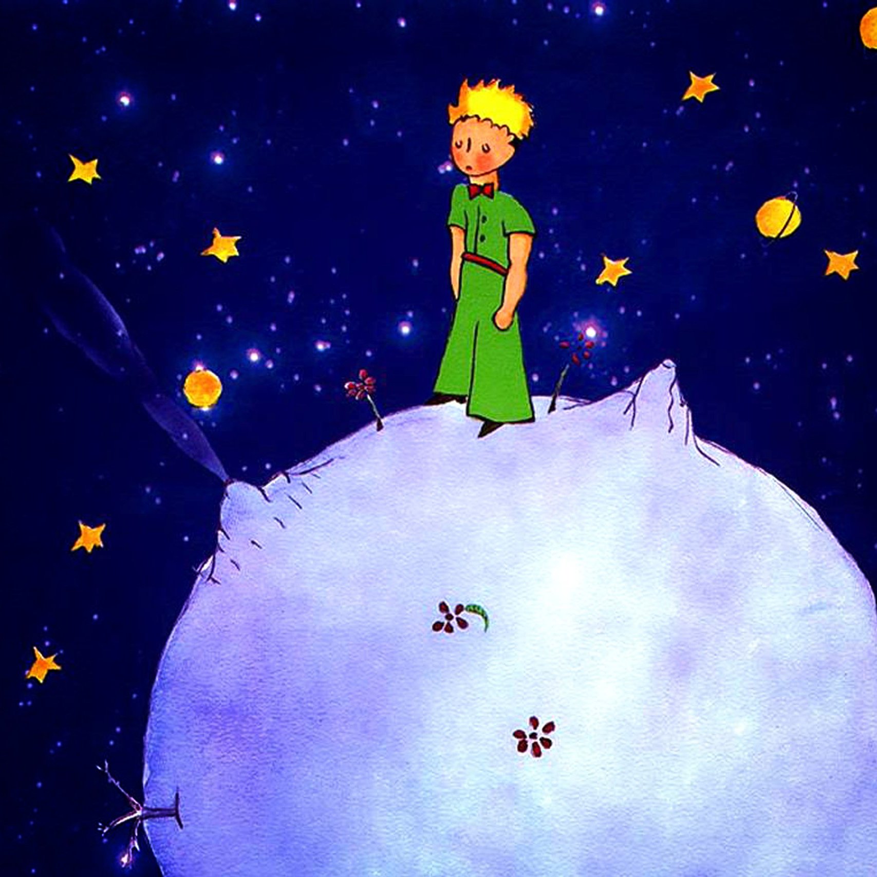 Маленький принц жил на маленькой планете