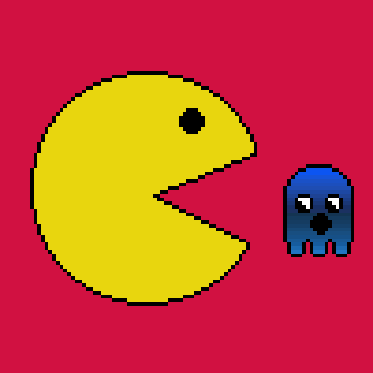 Пакман раскраска