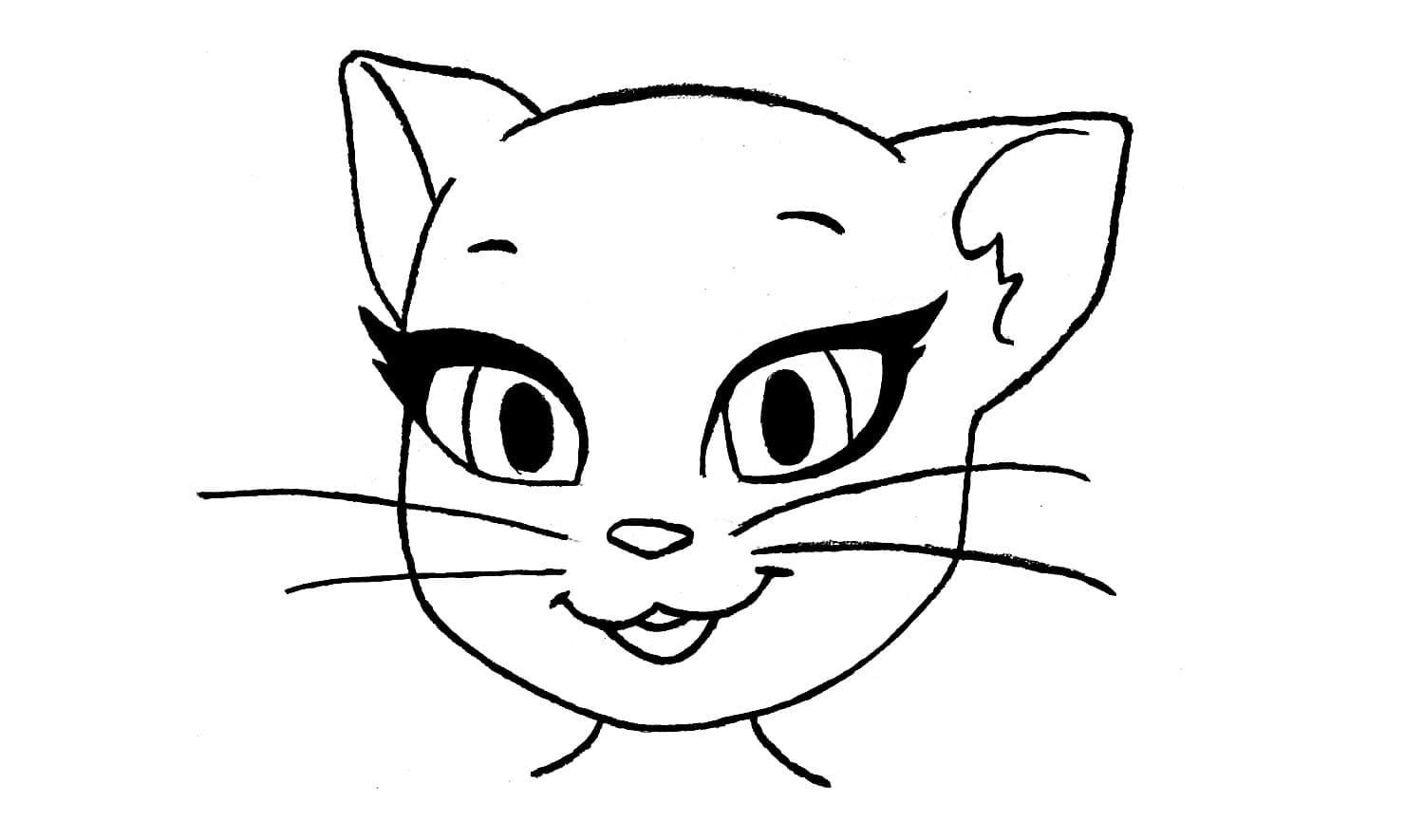 Рисовать том 2. Морда кота рисунок. Кошки. Раскраска. Мордочка кота рисунок. Раскраска кошечка Анджела.