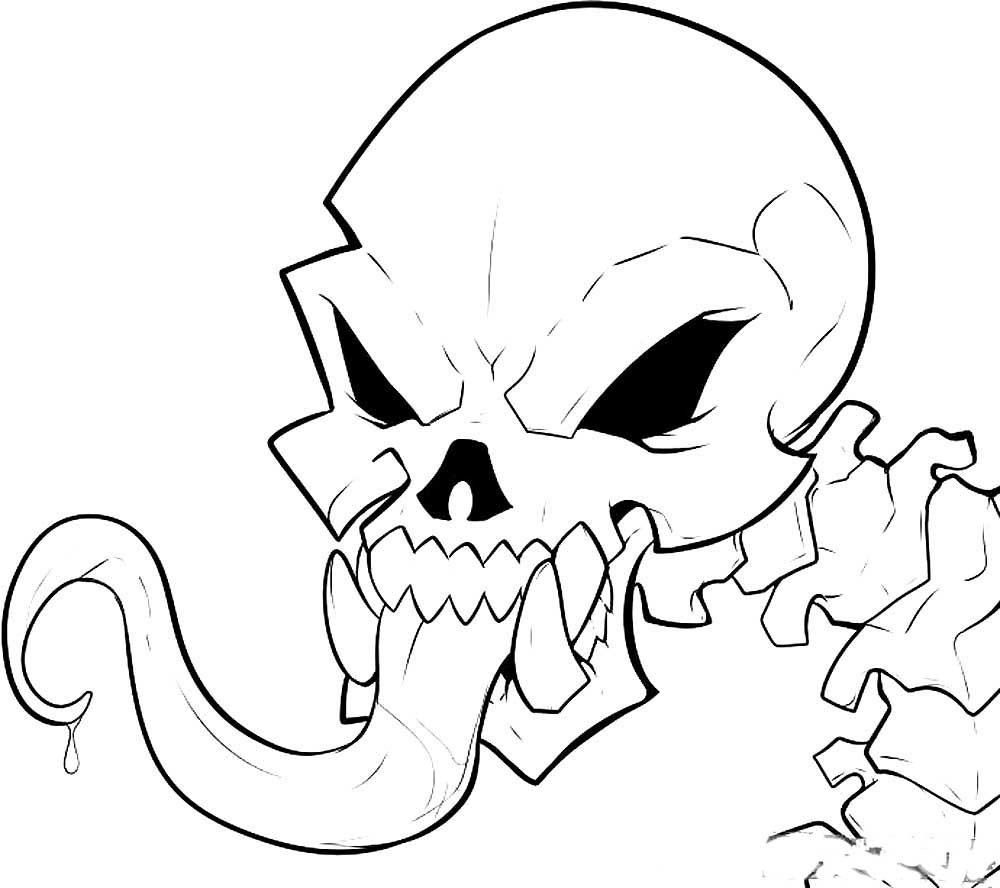 Череп рисунок легкий для срисовки - 82 фото