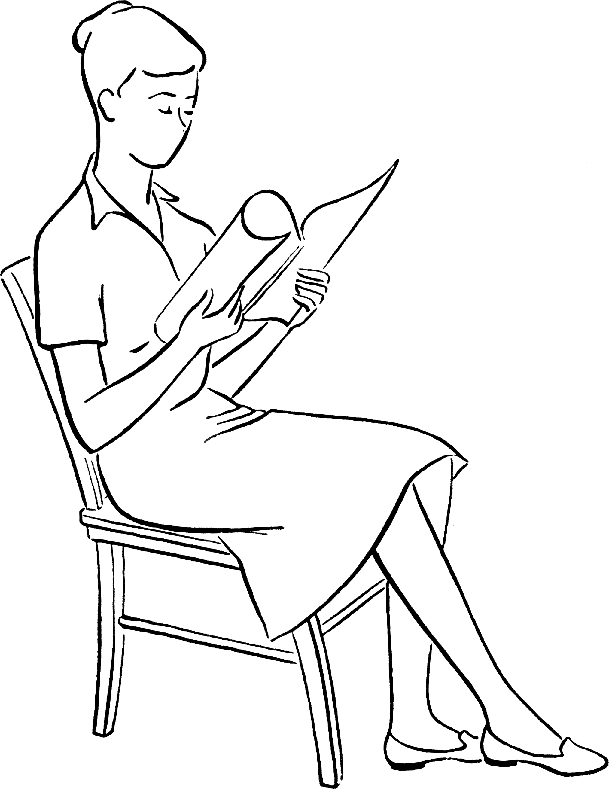Человек на стуле рисунок карандашом - 61 фото