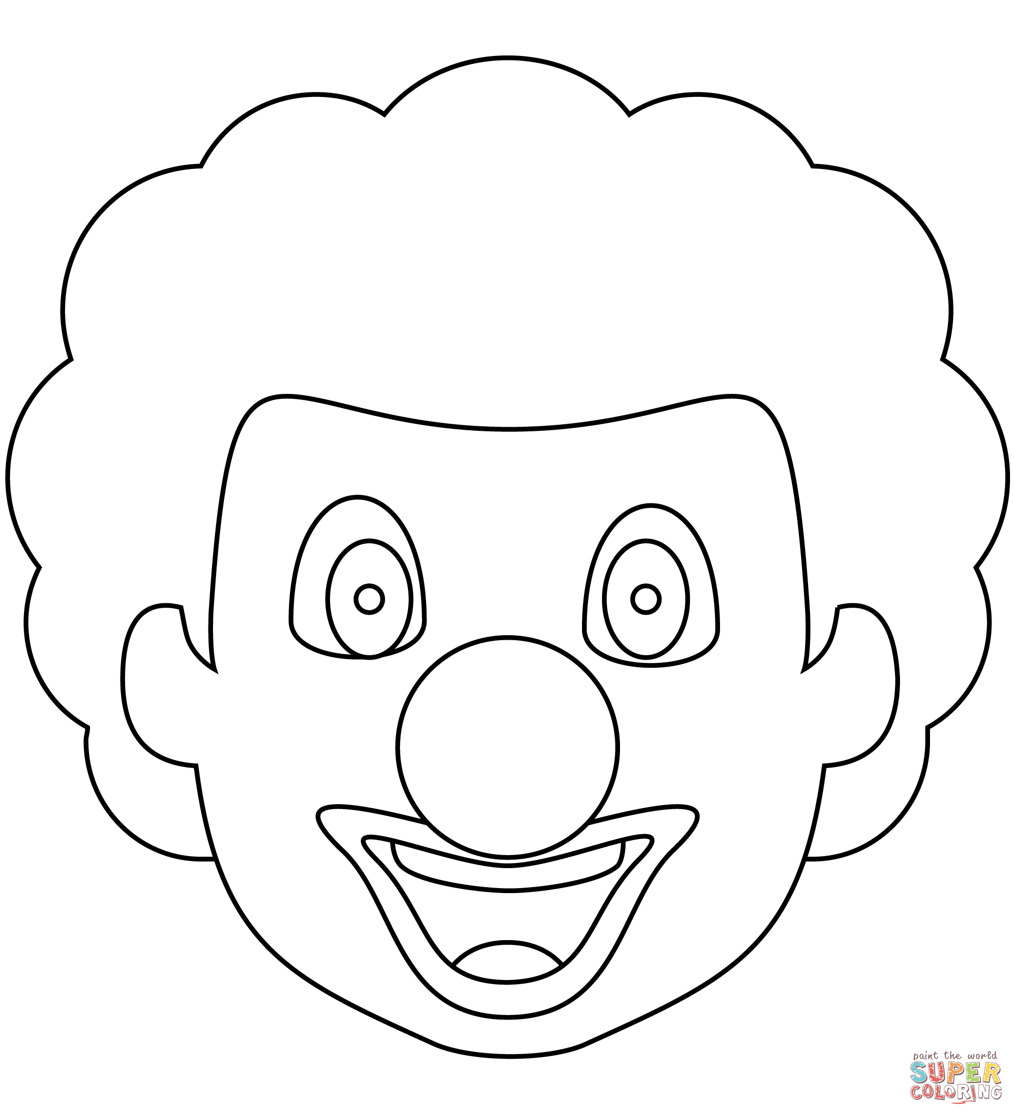 Клоун лицо картинка для детей