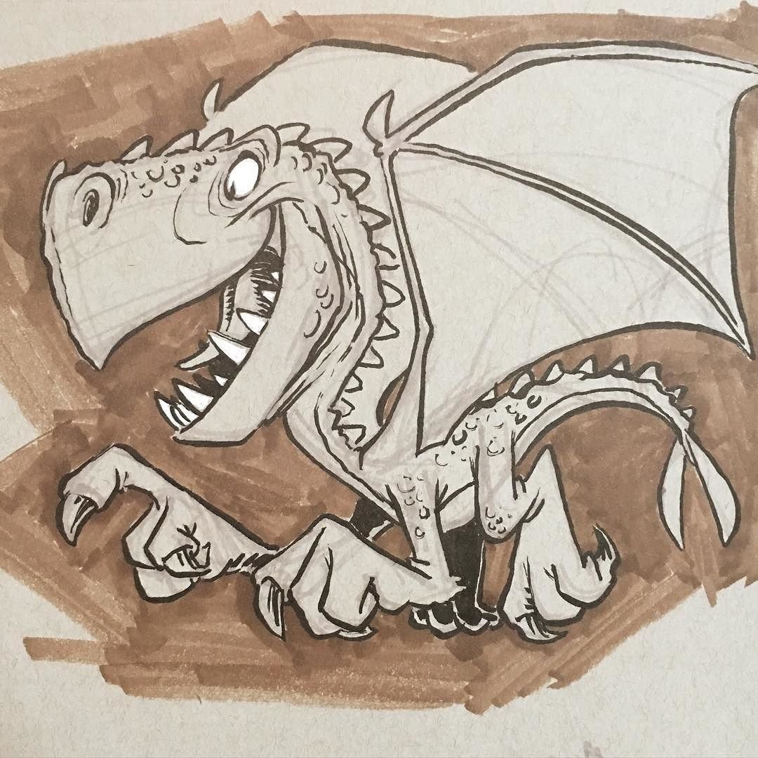 Рисование драконов и динозавров