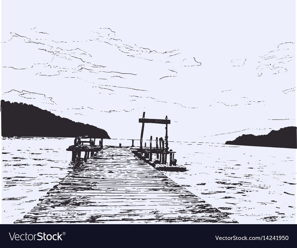 Нарисовать Пристань