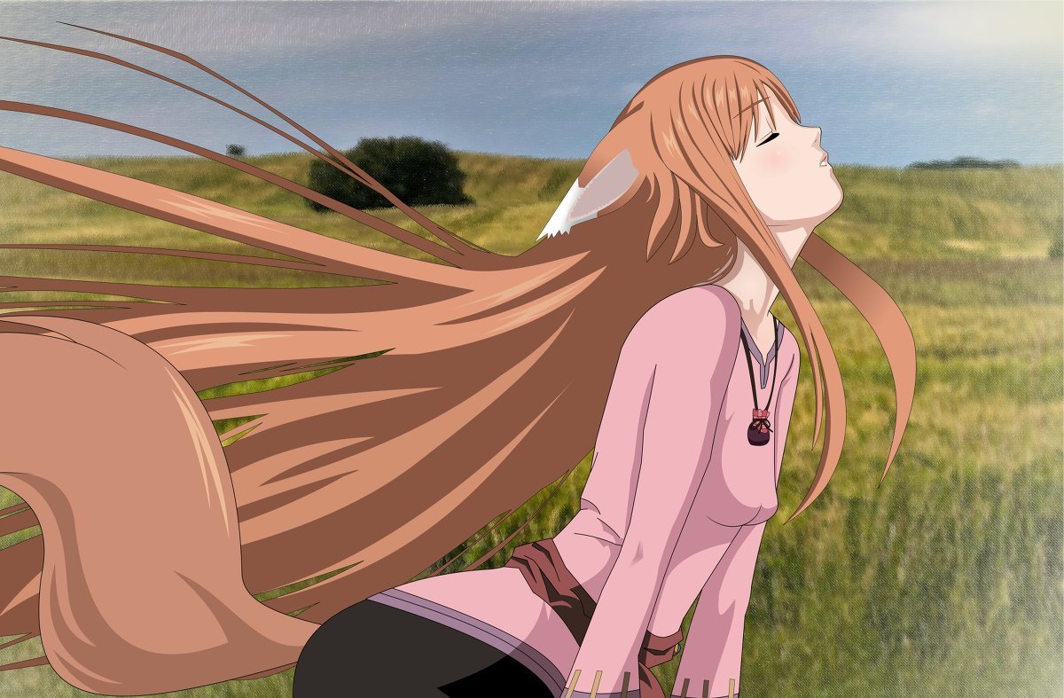 Аниме волчица хоро