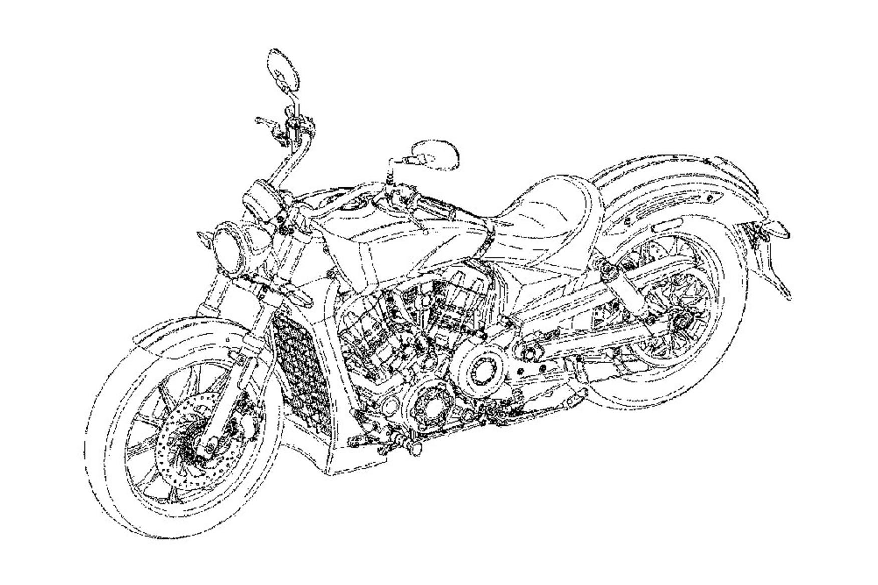 Раскраски мотоциклы сложные