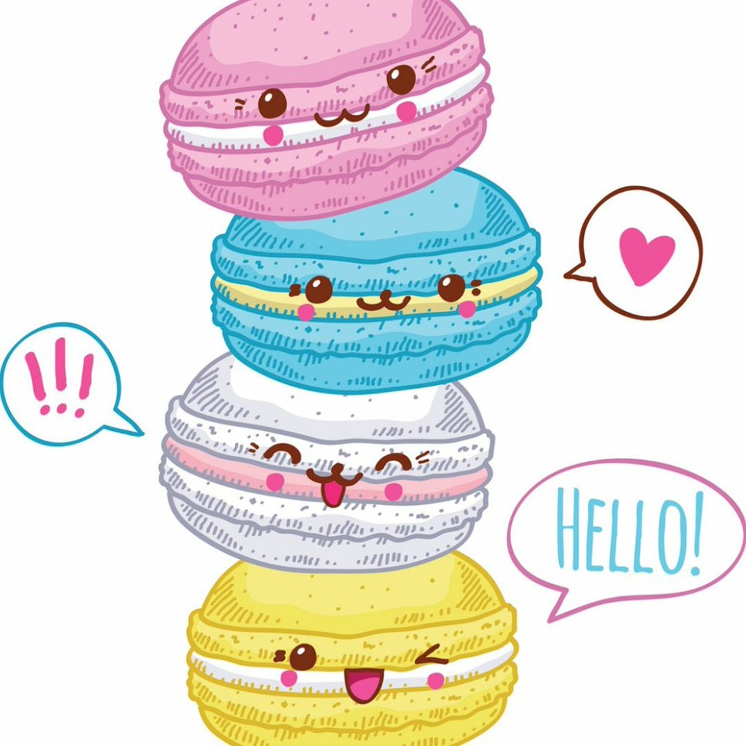 Макаруны мультяшные