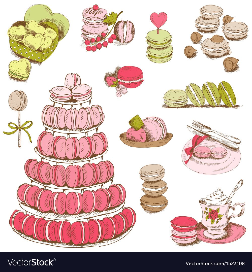 Стикеры макаруны