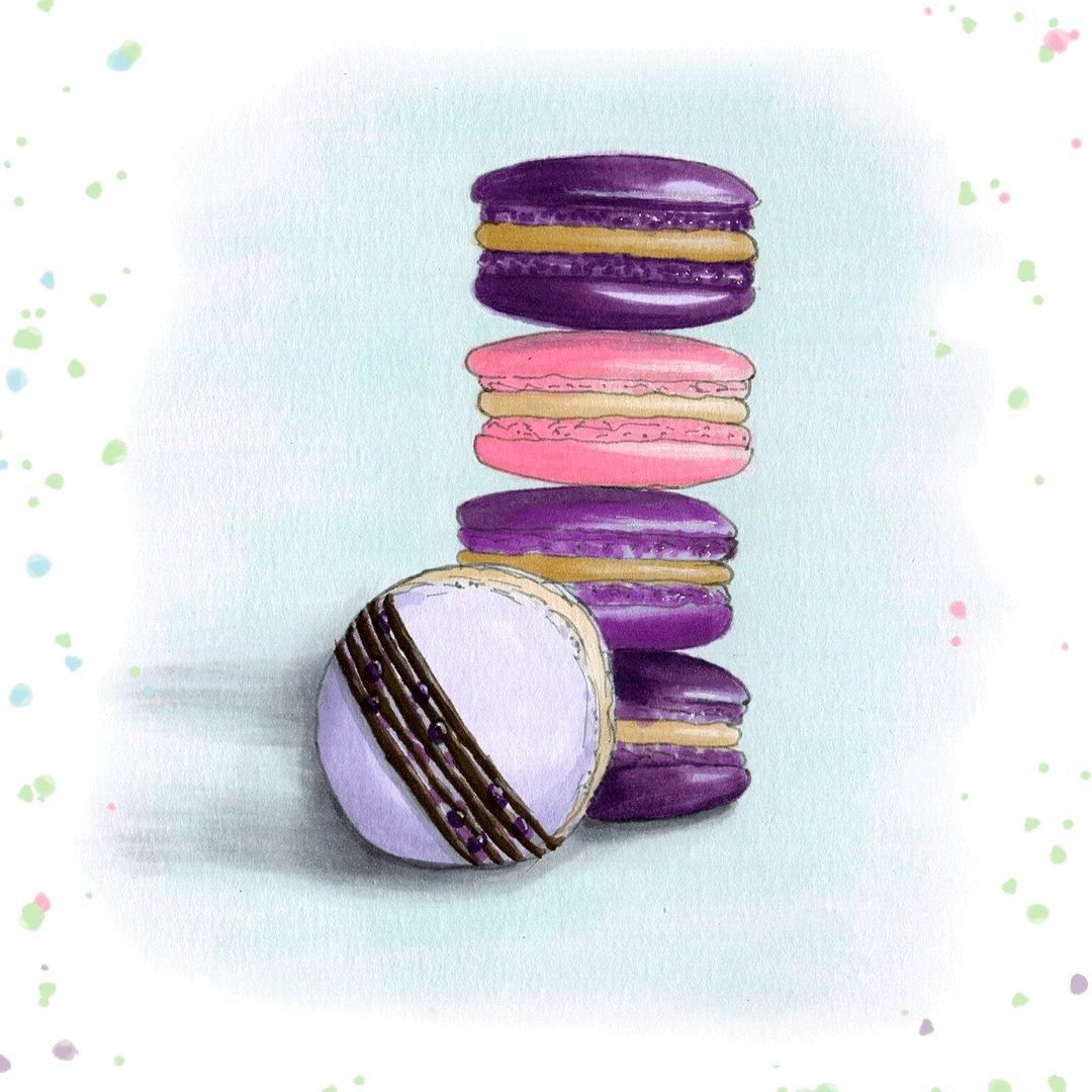 Макарон печенье иллюстрация