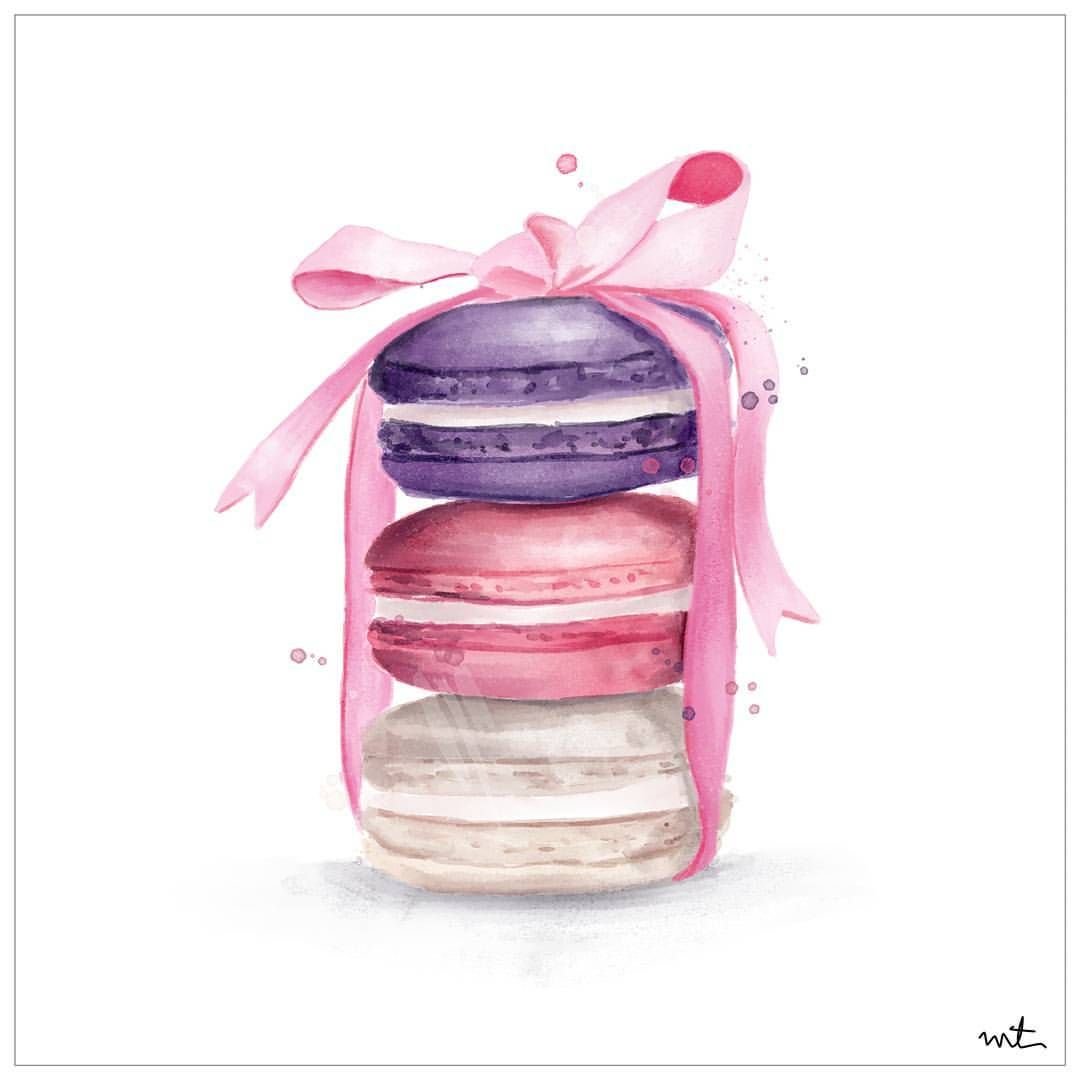 Макаронс скетч маркерами