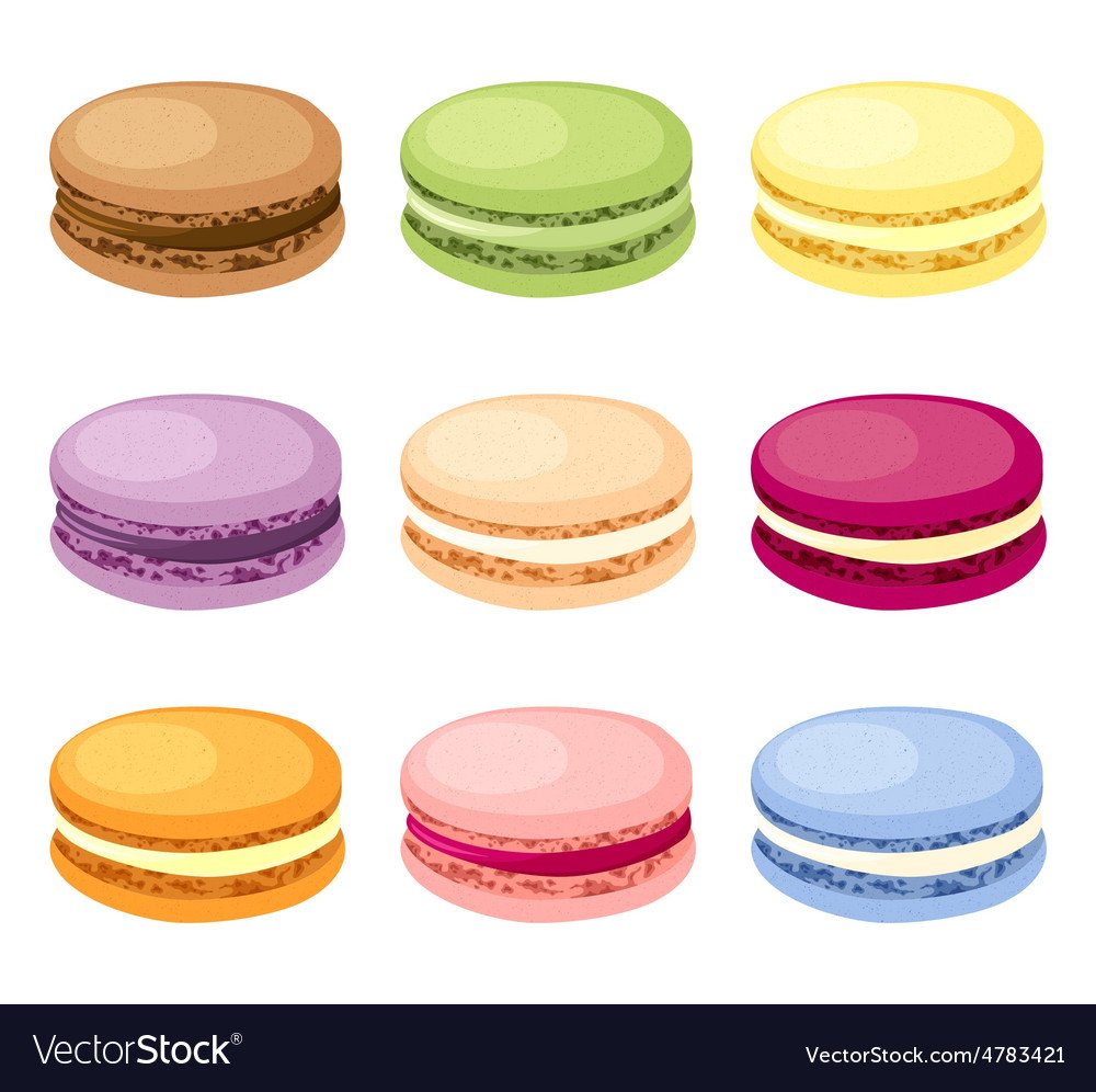 Нарисовать печенье макарон