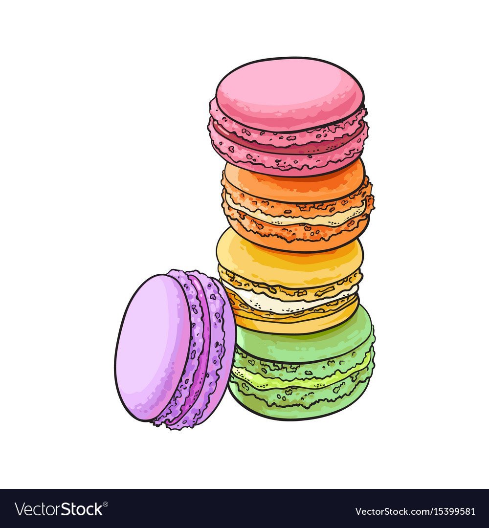 Макаронс рисунок