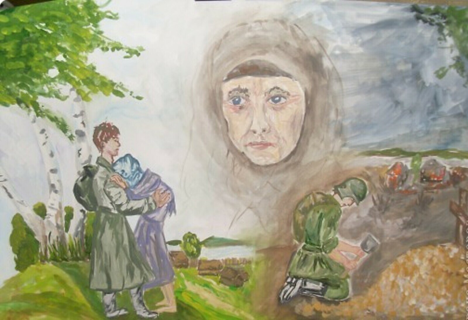 Историческая память родины. Рисунки о войне для детей.