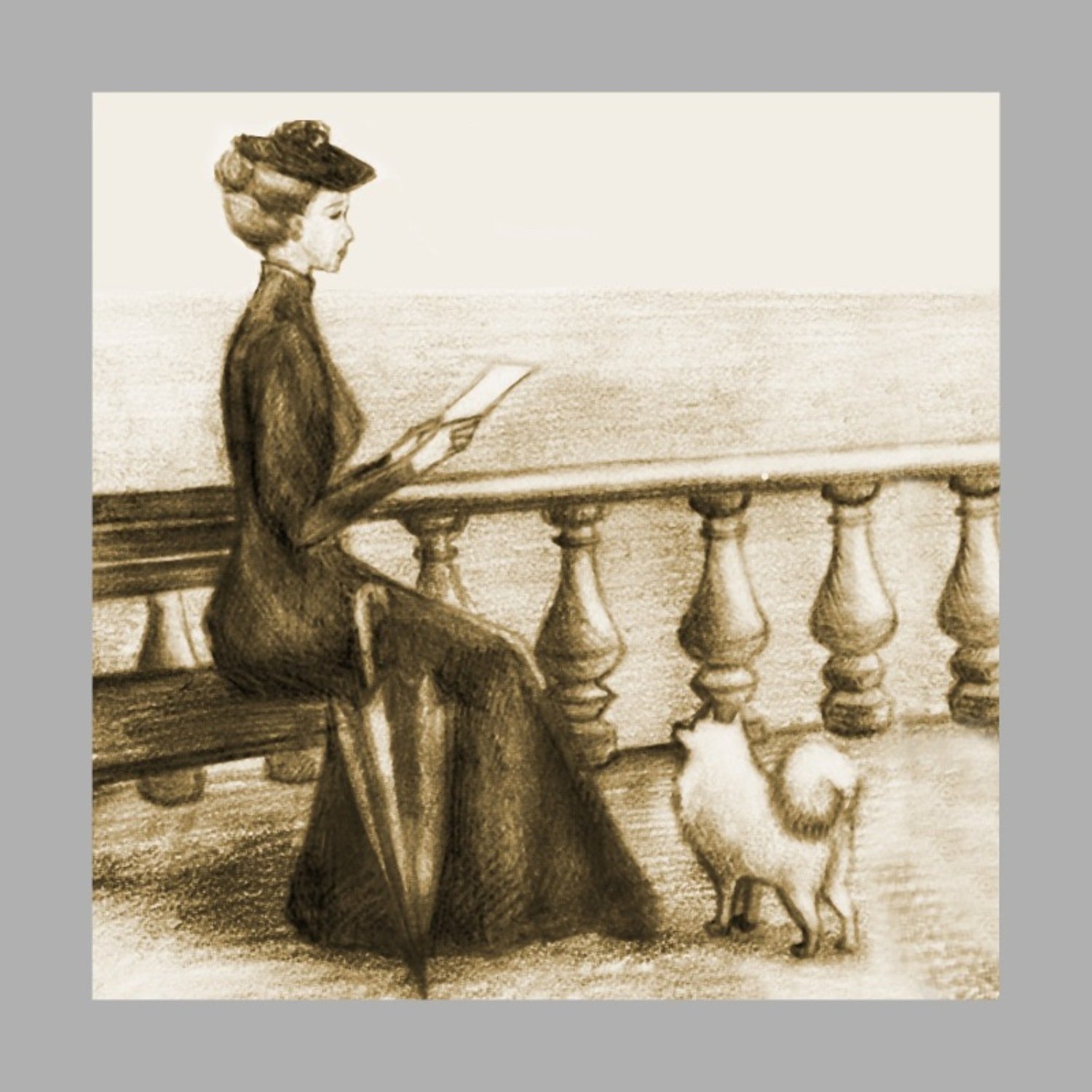 Дама с собачкой описание. Иллюстрации к рассказу Чехова дама с собачкой. Дама с собачкой Чехов Гуров.