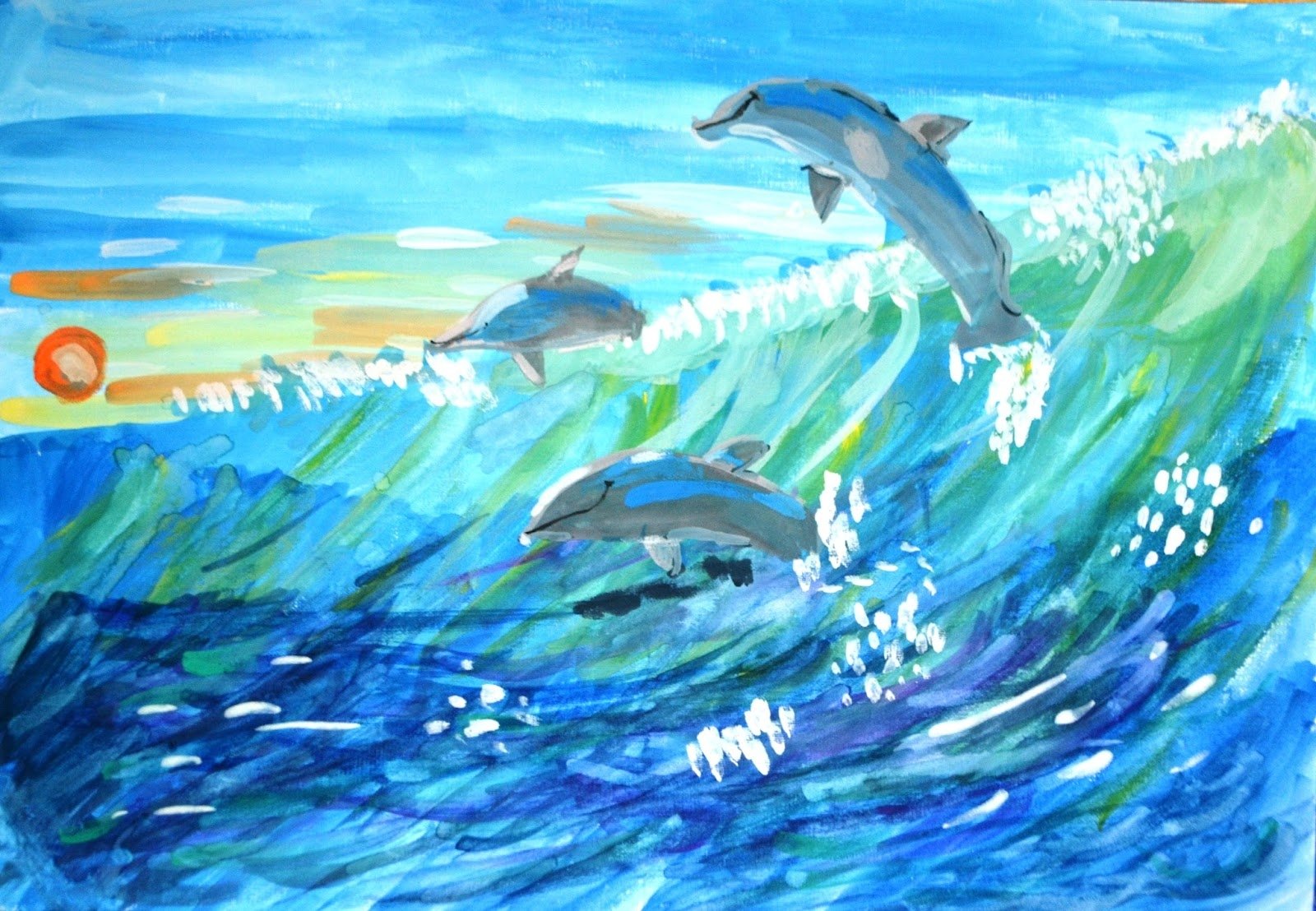 Рисунок красота моря окружающий мир 2 класс. Море рисунок. Правополушарное рисование для детей Дельфин. Красота моря рисунок. Правополушарное рисование море.