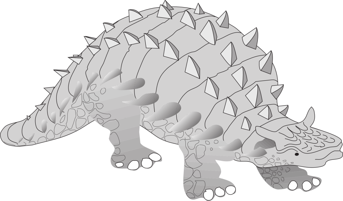Анкилозавр мультяшный картинки для печати