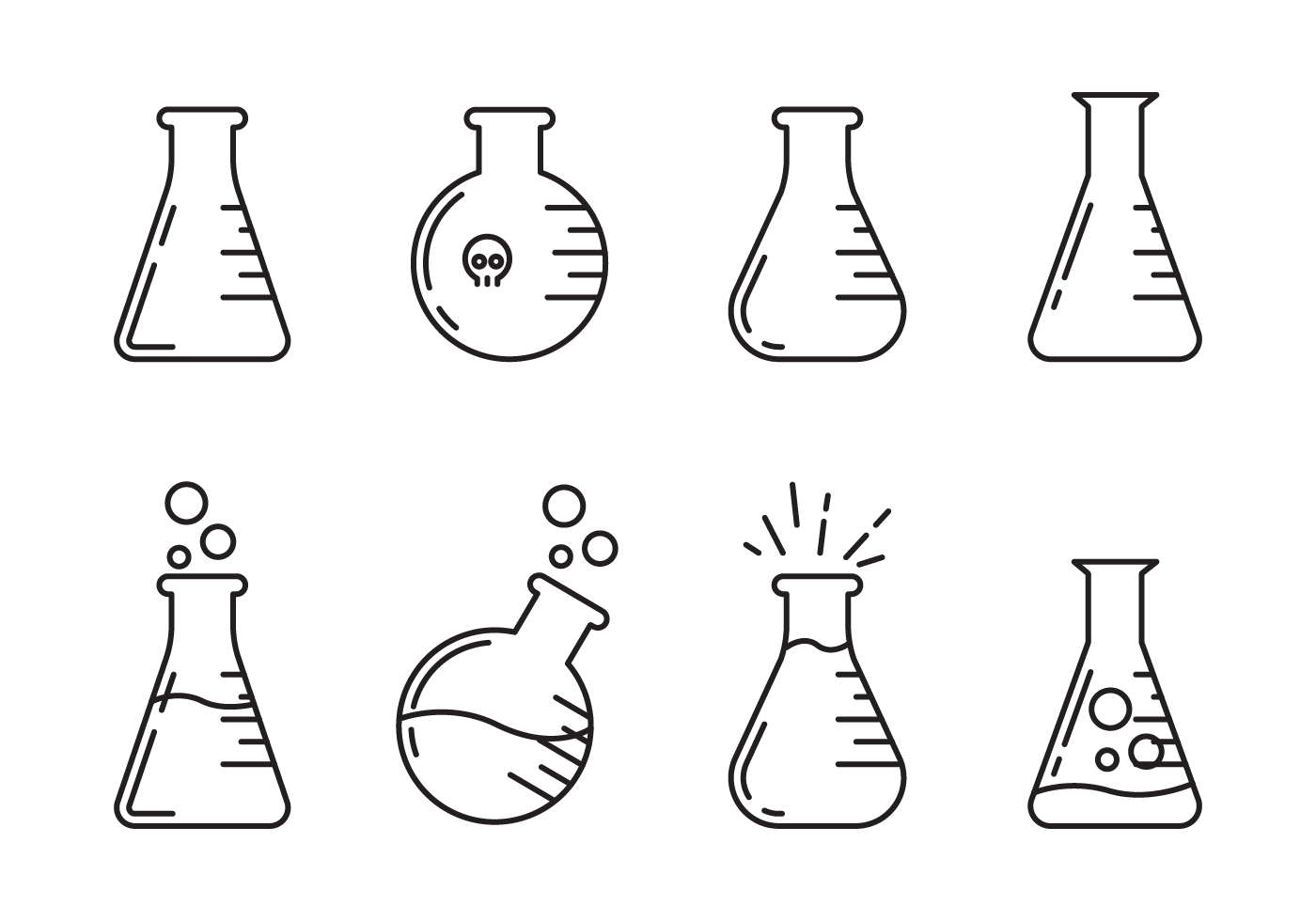 Пробирки рисунок для детей