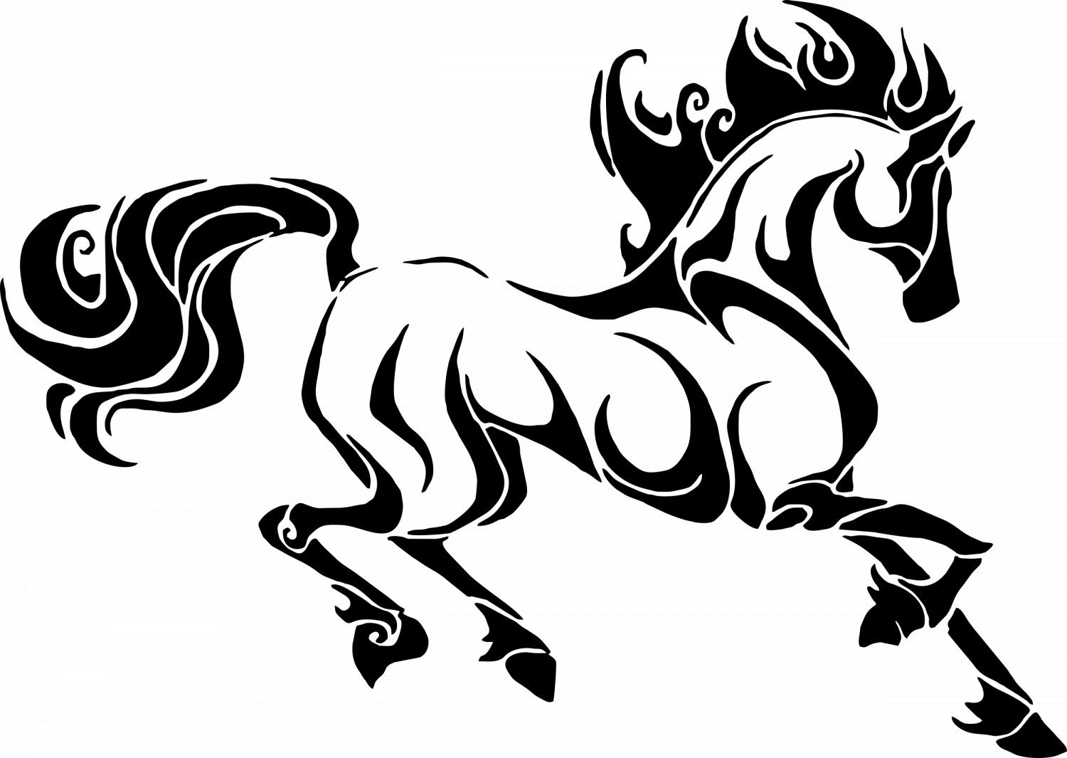 Лошадка черно белая. Трафарет лошади. Стилизованная лошадка. Конь эскиз. Стилизованный конь.
