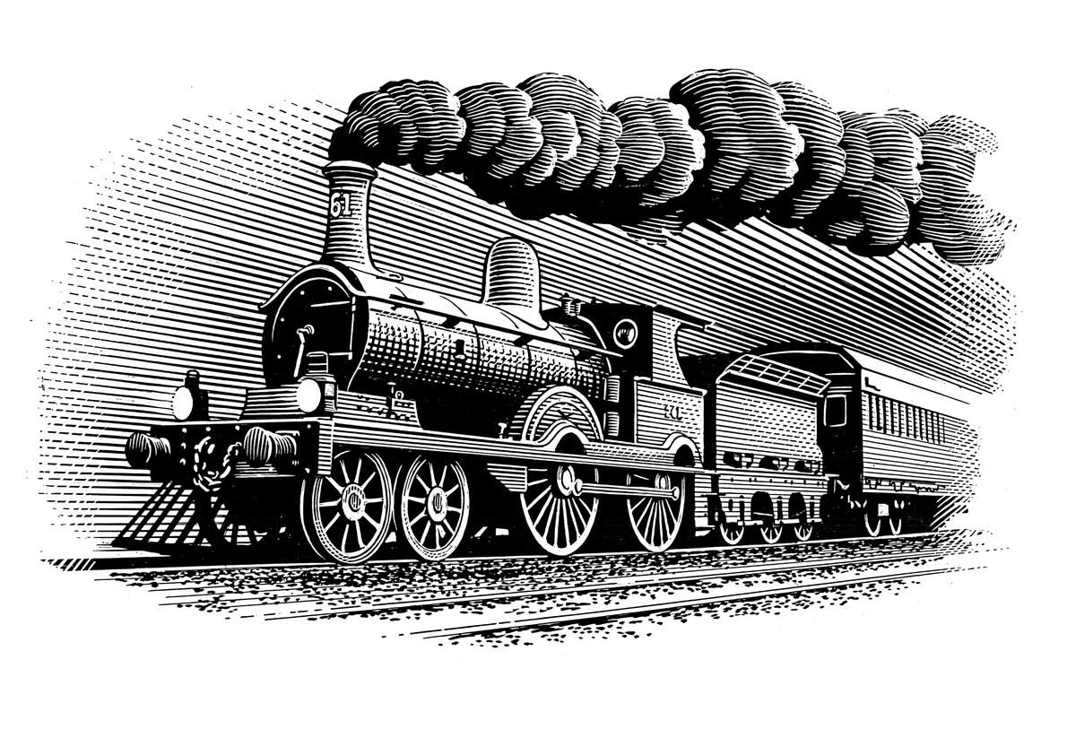 Рисунок железнодорожника карандашом - 62 фото
