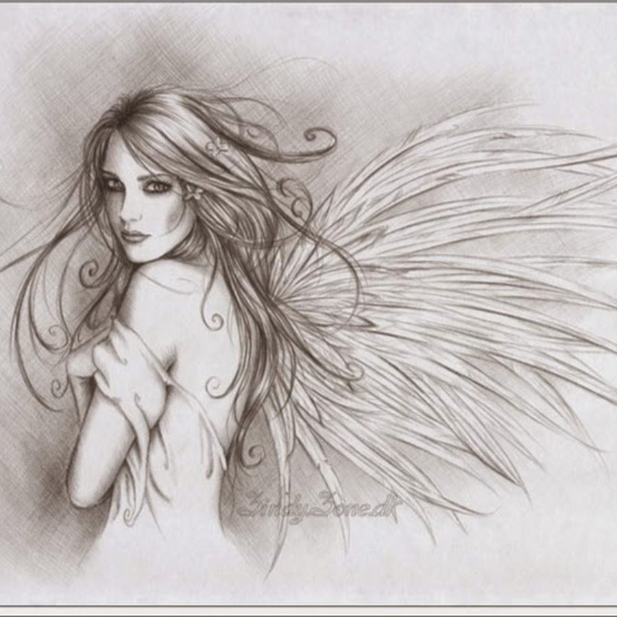 Ангел рисунок карандашом