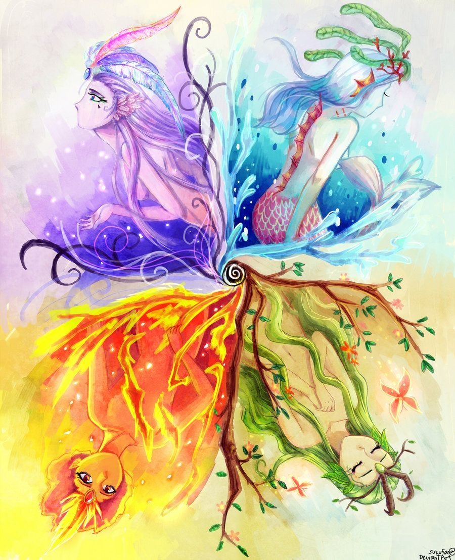 Девушка дерево рисунок