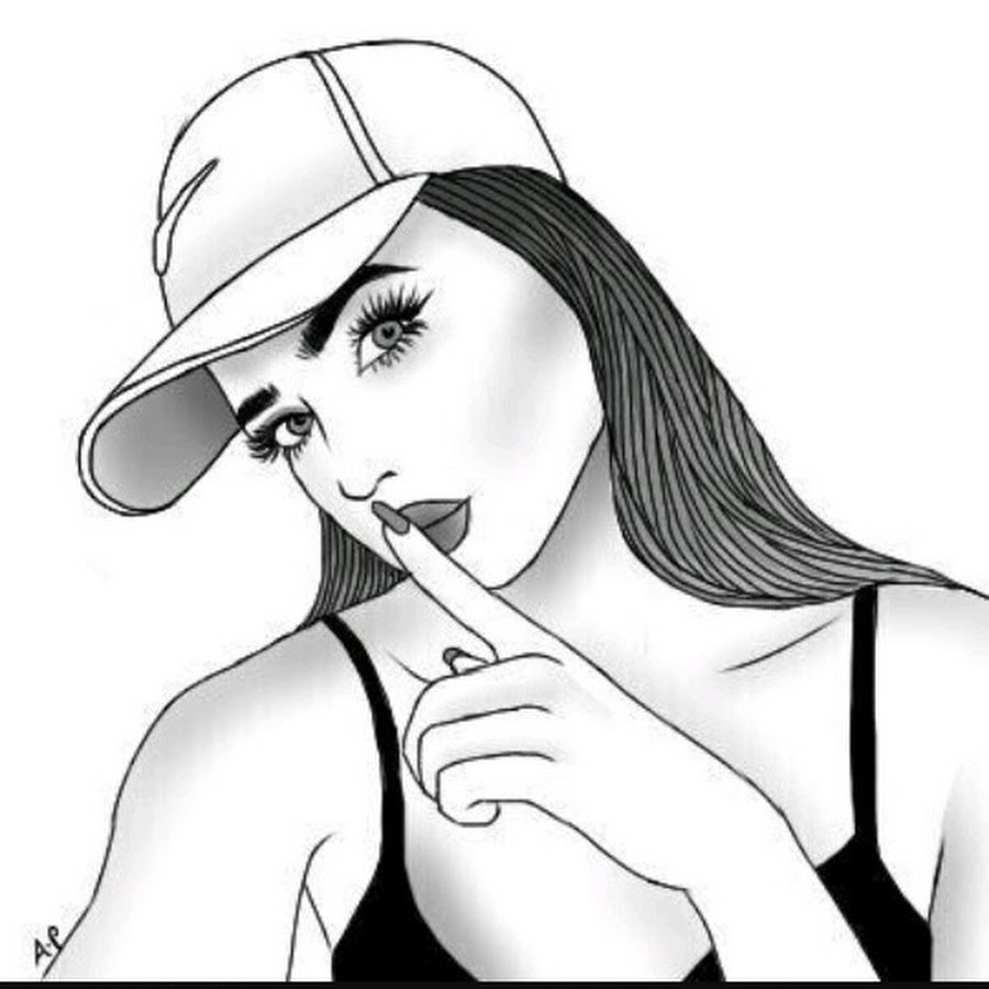 Кошка карандашом