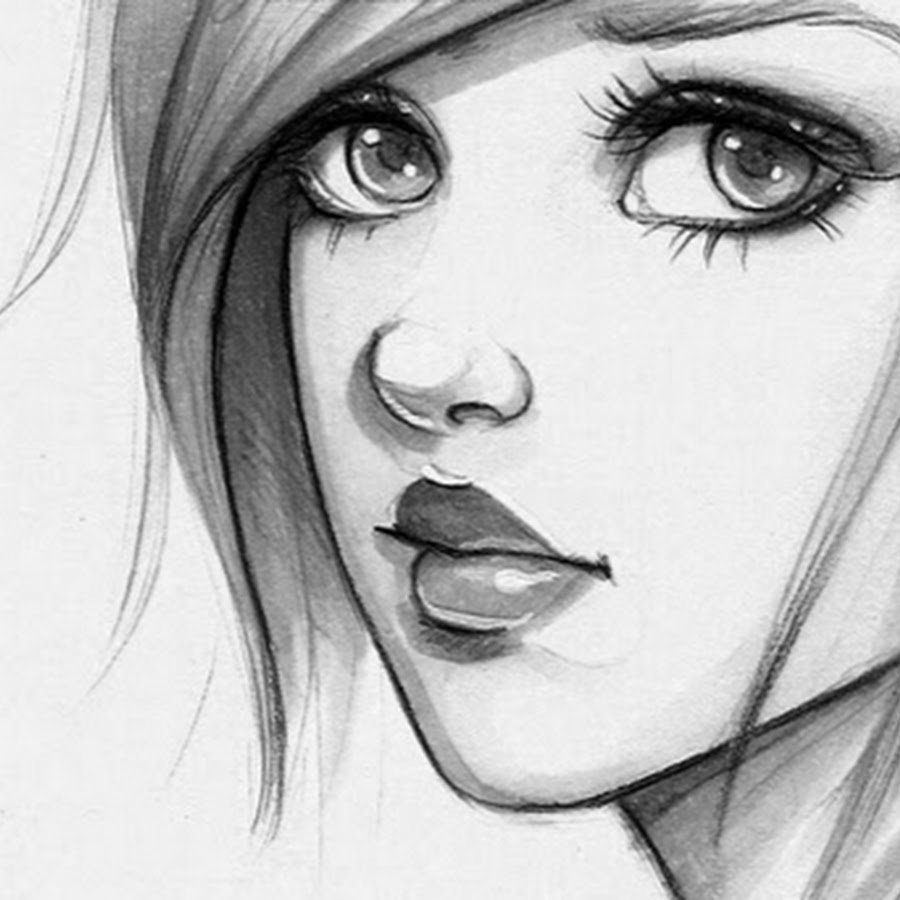 Человеческий глаз карандашом